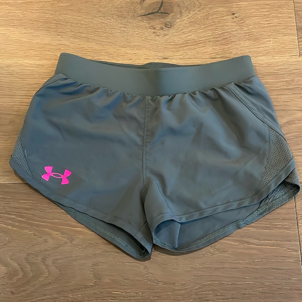 Under Armour Short Gray Size Small Drawstring Waist